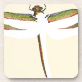 Miniaturdrachenfliege im weißen Hintergrund Untersetzer (Vorderseite)