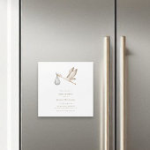 Miniaturdusche Wasserfarbenstorch Magneteinladung