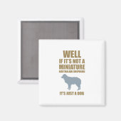 Miniature Australian Shepherd Magnet (Vorderseite/Rückseite)
