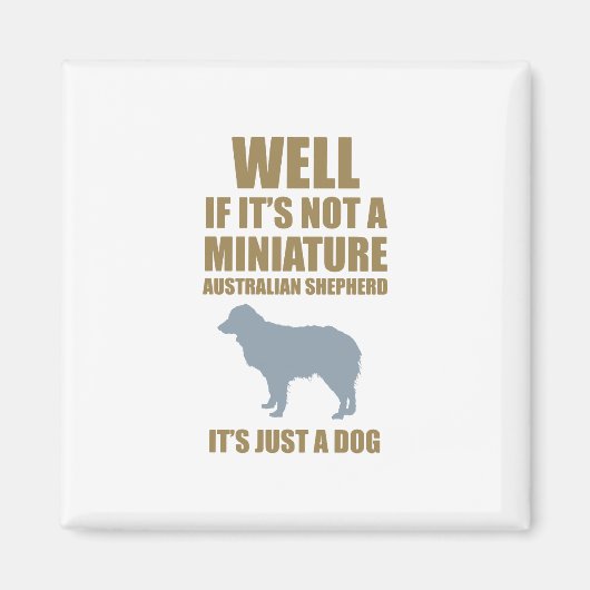 Miniature Australian Shepherd Magnet (Vorne)