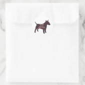 Miniature Bull Terrier BESTE FREUNDIN Sticker (Tasche)