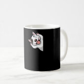 Miniature Bull Terrier Dog Funny Kaffeetasse (VorderseiteRechts)