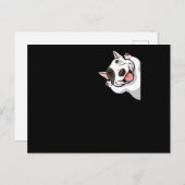 Miniature Bull Terrier Dog Funny Postkarte (Vorne/Hinten)