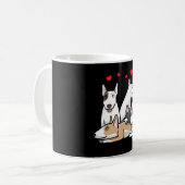 Miniature Bull Terrier Dog Kaffeetasse (Vorderseite Links)