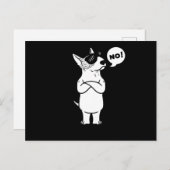 Miniature Bull Terrier Dog Postkarte (Vorne/Hinten)