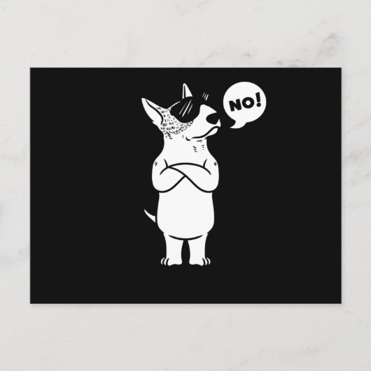 Miniature Bull Terrier Dog Postkarte (Vorderseite)