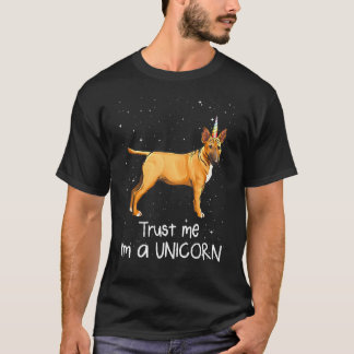 Miniature Bull Terrier Trust Me Im a Unicorn Dog T-Shirt