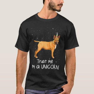 Miniature Bull Terrier Trust Me Im a Unicorn Dog T-Shirt