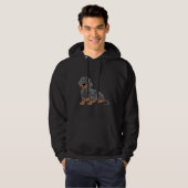 Miniature Dachshund Black Dapple Hoodie (Vorne ganz)