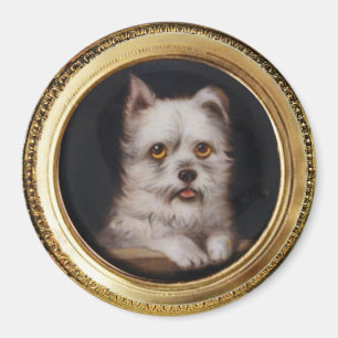 MINIATURE DOG PORTRAIT West Highland White Terrier Magnet