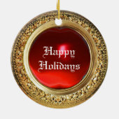 MINIATURE DOG PORTRAITS Fox Terrier Keramik Ornament (Hinten)