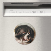 MINIATURE DOG PORTRAITS Neufundland Magnet (In Situ (Geschirrspüler))