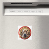 MINIATURE DOG PORTRAITS Schokolade Labrador Magnet (In Situ (Geschirrspüler))