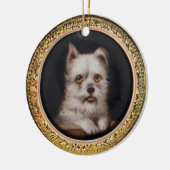 MINIATURE DOG PORTRAITS West Highland Terrier Keramik Ornament (Links)