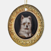 MINIATURE DOG PORTRAITS West Highland Terrier Keramikornament (Links)