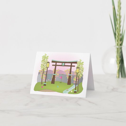 Miniature Golf Course Hole No.4 Karte (Vorderseite)