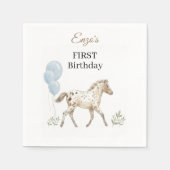Miniature Horse Birthday Napkins Serviette (Vorderseite)