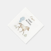 Miniature Horse Birthday Napkins Serviette (Ecke)