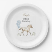 Miniature Horse Birthday Paper Plates Pappteller (Vorderseite)