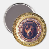 MINIATURE HUND PORTRAS Pincher Magnet (Vorderseite/Rückseite)