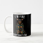 Miniature Nscher Christmas I'm Fine Everything Is Kaffeetasse (Links)