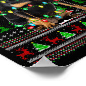 Miniature Nscher Dog Ugly Christmas Sweaters Holid Poster (Ecke)