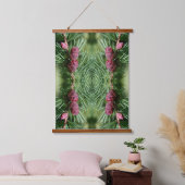 Miniature Pine Cones Close Up Abstract Pattern    Wandteppich Mit Holzrahmen (Schlafzimmer)