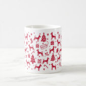 Miniature Pinscher Christmas Design Kaffeetasse (Mittel)