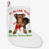Miniature Pinscher Christmas Kleiner Weihnachtsstrumpf (Vorderseite)