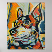 Miniature Pinscher Custom Art Poster (Vorne)