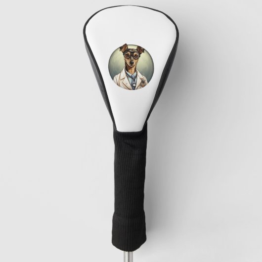 Miniature Pinscher Dog Doctor Golf Headcover (Vorderseite)