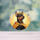 Miniature Pinscher Dog King Acrylschild (Neutral)