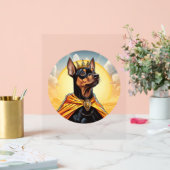 Miniature Pinscher Dog King Acrylschild (Hochzeit)
