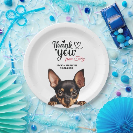 Miniature Pinscher Dog Pappteller (Party)