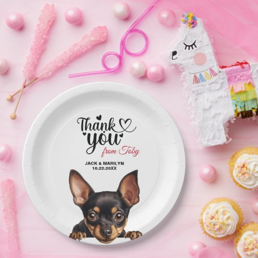 Miniature Pinscher Dog Pappteller (Party)