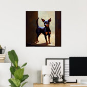 Miniature Pinscher Dog Poster (Heimbüro)
