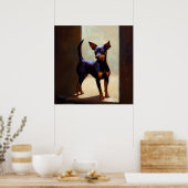 Miniature Pinscher Dog Poster (Küche)