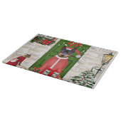 Miniature Pinscher Dog Weihnachten Schneidebrett (Ecke)