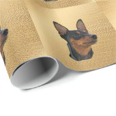 Miniature Pinscher Geschenkpapier (Rolleneckpunkt)