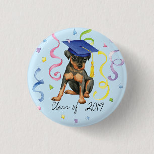 Miniature Pinscher Graduate Button