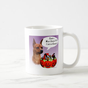 Miniature Pinscher Halloween Candy Kaffeetasse
