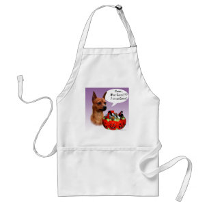 Miniature Pinscher Halloween Candy Schürze