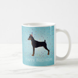 Miniature Pinscher Happy Birthday Design Kaffeetasse
