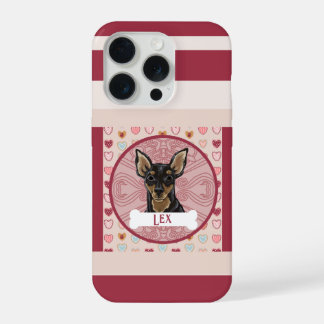 Miniature Pinscher Heart iPhone 11 Pro Case iPhone 15 Pro Hülle