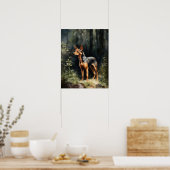 Miniature Pinscher Hund Art Print Poster (Küche)