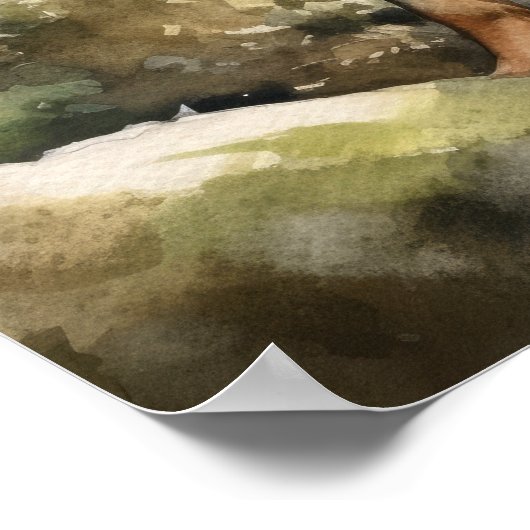 Miniature Pinscher Hund Art Print Poster (Ecke)