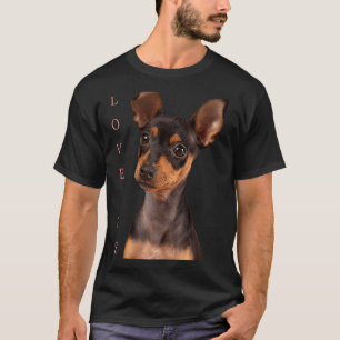 Miniature Pinscher Hund Mama Vater Liebe Welpe Hau T-Shirt