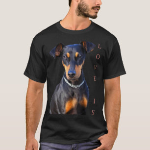 Miniature Pinscher Hund Mama Vater T Liebe Welpe H T-Shirt