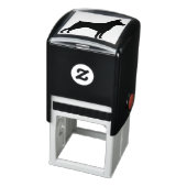 Miniature Pinscher Hund Silhouette Permastempel (Produkt)