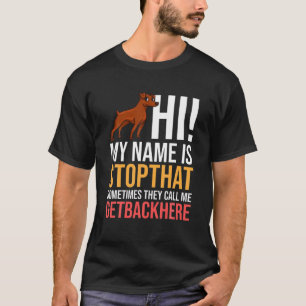 Miniature Pinscher Hund Welpen Eigentümer Lover T-Shirt